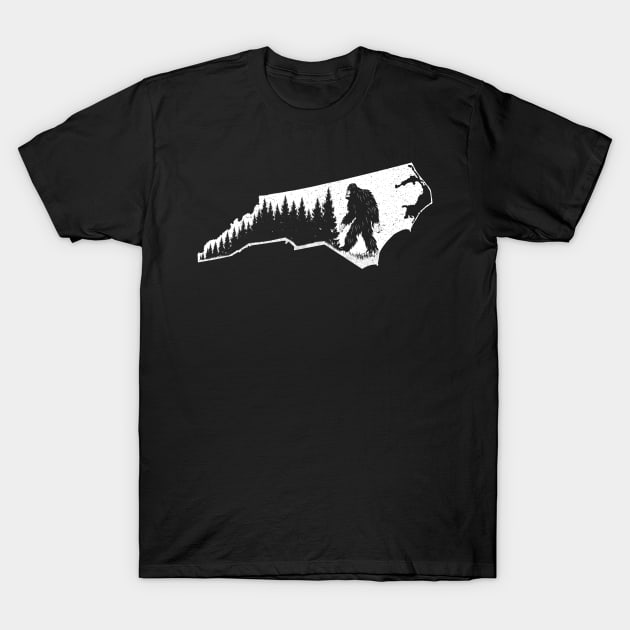 North Carolina Bigfoot T-Shirt by Tesszero